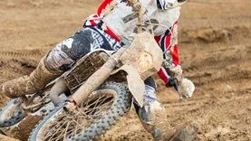 Motocrosser i sving